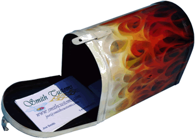 mini mailbox & flames