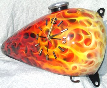 True Fire clock
