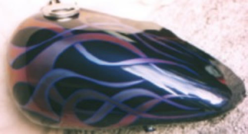 ChromaLusion flames with purple striping