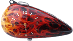 clock realistic flames