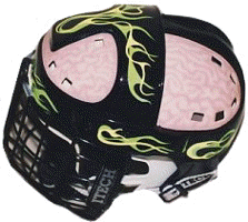 hockey helmet with brains