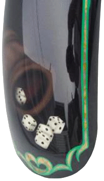 dice and cup