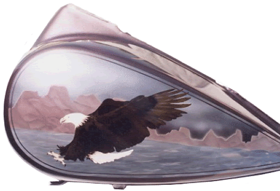 airbrushed eagle